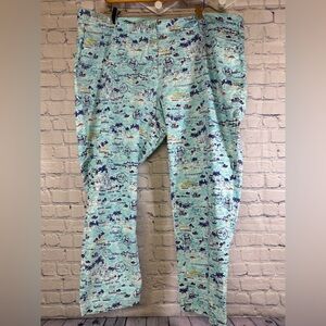 Talbots Light Blue The Weekend Santorini Preppy Vacation Chinos Pants Size 20